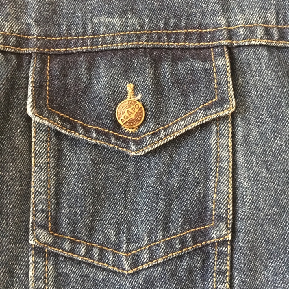 Vintage Patchwork Oversized Denim Jacket- Medium - image 5